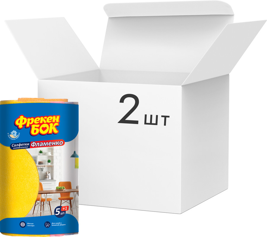 Серветка ФРЕКЕН БОК Фламенко з віскози 6 шт. (18203540)